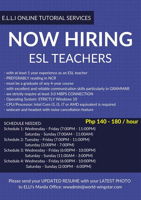ESL Teacher Home Based Work, Jobs .